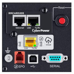 CyberPower PR750RT2UC Rack/Tower UPS, UL Rated, Rotatable LCD panel, 8× NEMA 5-15R